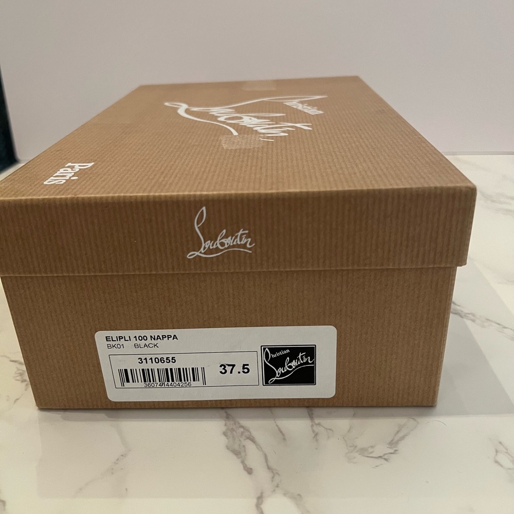 Christian Louboutin Elipi Nappa Rouched Toe, Size EU 37.5 / US 7.5 - Picture 8 of 8